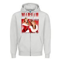 Dove Grey Mariah Carey Vintage Zipper Hoodie - linhVisuals