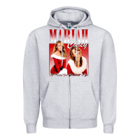 Heather Grey Mariah Carey Vintage Zipper Hoodie - linhVisuals