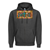 Charcoal Heather faith license plate Zipper Hoodie - JahusDesignShop