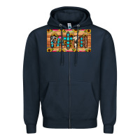 Navy faith license plate Zipper Hoodie - JahusDesignShop