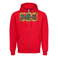 Red faith license plate Zipper Hoodie - JahusDesignShop