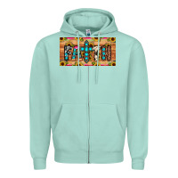 Seafoam faith license plate Zipper Hoodie - JahusDesignShop