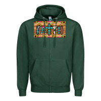 Sports Green faith license plate Zipper Hoodie - JahusDesignShop
