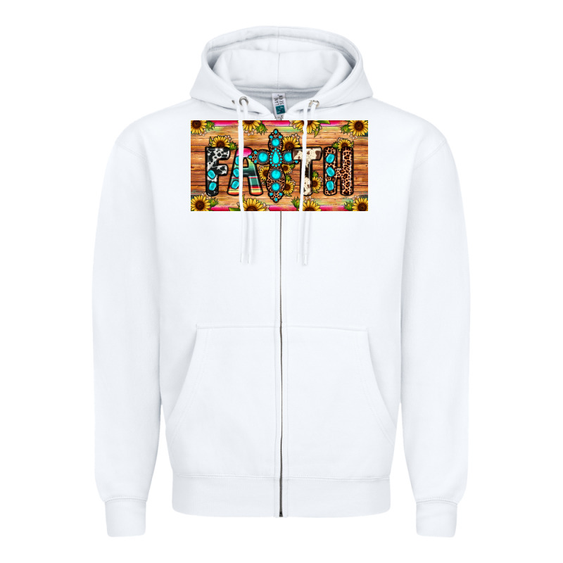 Faith License Plate Zipper Hoodie by JahusDesignShop | Teevron