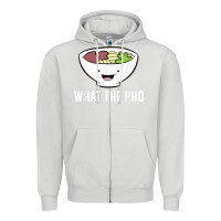 Dove Grey what the pho vietnamese pho t shirt Zipper Hoodie - linhVisuals
