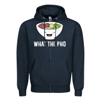 Navy what the pho vietnamese pho t shirt Zipper Hoodie - linhVisuals
