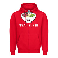 Red what the pho vietnamese pho t shirt Zipper Hoodie - linhVisuals