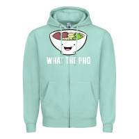 Seafoam what the pho vietnamese pho t shirt Zipper Hoodie - linhVisuals