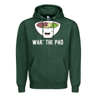 Sports Green what the pho vietnamese pho t shirt Zipper Hoodie - linhVisuals