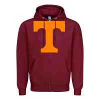 Burgundy Tennessee Zipper Hoodie - linhVisuals