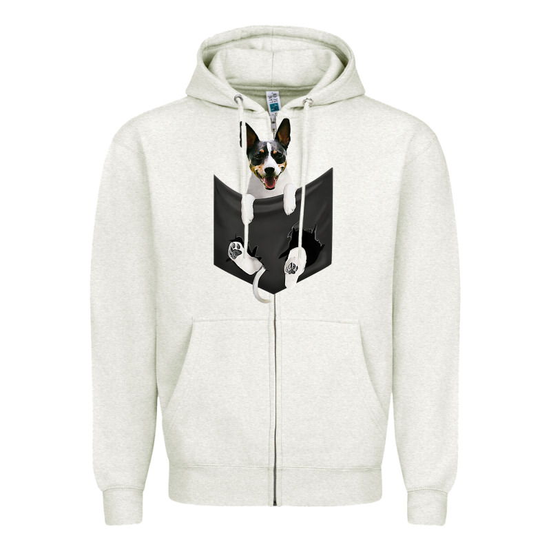Rat Terrier Dog In Pocket, Rattie Puppy, Ratting Terrier T Shirt Zipper Hoodie by linhVisuals | Teevron