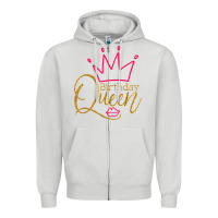 Dove Grey birthday queen shirt, womens birthday shirt, birthday t shirt Zipper Hoodie - linhVisuals