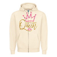 Sandshell birthday queen shirt, womens birthday shirt, birthday t shirt Zipper Hoodie - linhVisuals