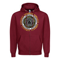 Burgundy VER - GUC.CI FA.SHION - SACE Zipper Hoodie - linhVisuals