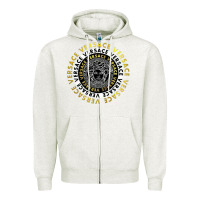 Oatmeal Heather VER - GUC.CI FA.SHION - SACE Zipper Hoodie - linhVisuals