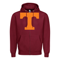 Burgundy Tennessee Zipper Hoodie - linhVisuals