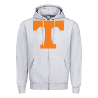 Heather Grey Tennessee Zipper Hoodie - linhVisuals