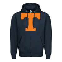 Navy Tennessee Zipper Hoodie - linhVisuals