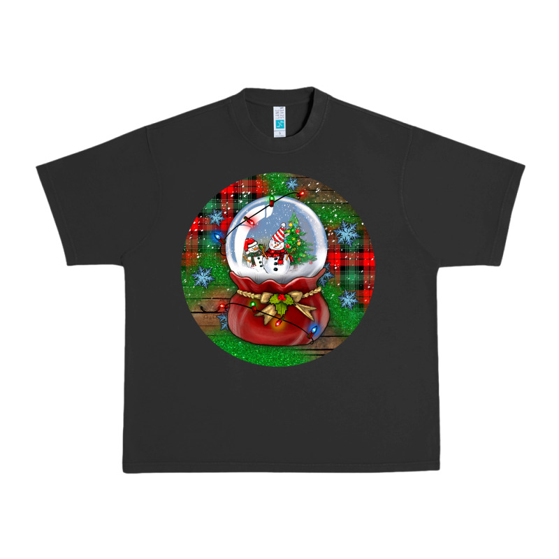 Snow Globe Christmas Ornament Urban Heavy Tee by BundleAndBundleShop | Teevron