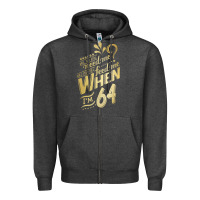 Charcoal Heather will you still need me when i'm 64 birthday for wife 64 love premium t Zipper Hoodie - linhVisuals