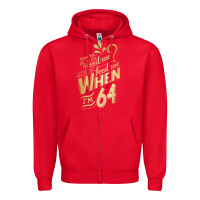 Red will you still need me when i'm 64 birthday for wife 64 love premium t Zipper Hoodie - linhVisuals