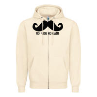 Sandshell MUSTACHE Zipper Hoodie - linhVisuals
