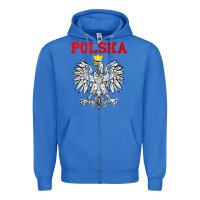 True Royal polska poland eagle poland heritage polish pride roots tank top Zipper Hoodie - linhVisuals