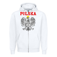 White polska poland eagle poland heritage polish pride roots tank top Zipper Hoodie - linhVisuals