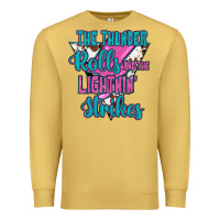Antique Gold The Thunder Rolls And The Lıghtnıng Strikes Premium Sweatshirt - JahusDesignShop