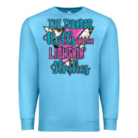 Ocean Blue The Thunder Rolls And The Lıghtnıng Strikes Premium Sweatshirt - JahusDesignShop