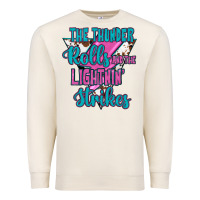 Sandshell The Thunder Rolls And The Lıghtnıng Strikes Premium Sweatshirt - JahusDesignShop