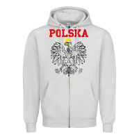 Dove Grey polska poland eagle poland heritage polish pride roots tank top Zipper Hoodie - linhVisuals
