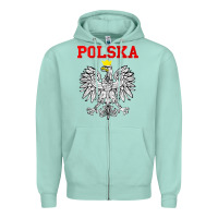 Seafoam polska poland eagle poland heritage polish pride roots tank top Zipper Hoodie - linhVisuals