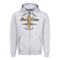 Heather Grey santa cruz, ca vintage surfers tshirt Zipper Hoodie - linhVisuals