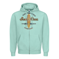 Seafoam santa cruz, ca vintage surfers tshirt Zipper Hoodie - linhVisuals