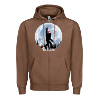 Chestnut santa bigfoot christmas rock funny sasquatch believe xmas t shirt Zipper Hoodie - linhVisuals