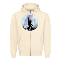 Sandshell santa bigfoot christmas rock funny sasquatch believe xmas t shirt Zipper Hoodie - linhVisuals