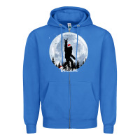 True Royal santa bigfoot christmas rock funny sasquatch believe xmas t shirt Zipper Hoodie - linhVisuals
