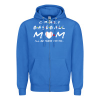 True Royal baseball coach crazy mom baseball Zipper Hoodie - linhVisuals