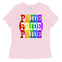 Bubblegum Pink Pride pride pride Ladies Tee - FaDigitalArtStudio