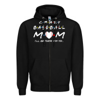 Black baseball coach crazy mom baseball Zipper Hoodie - linhVisuals