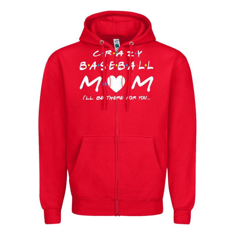 Baseball Coach Crazy Mom Baseball Zipper Hoodie by linhVisuals | Teevron
