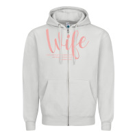 Dove Grey wife collection t shirt Zipper Hoodie - linhVisuals