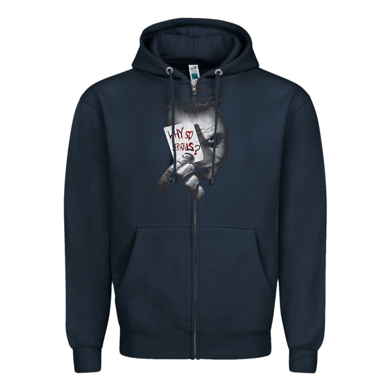 Us Dc Dark Knight Photo Why So Serious 01 Black H Pullover Hoodie Zipper Hoodie by linhVisuals | Teevron
