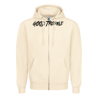 Sandshell good trouble Zipper Hoodie - linhVisuals