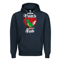 Navy stealing hearts and blasting farts valentine's day t shirt Zipper Hoodie - linhVisuals