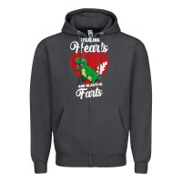 Stealing Hearts And Blasting Farts Valentine's Day T Shirt Zipper Hoodie | Teevron