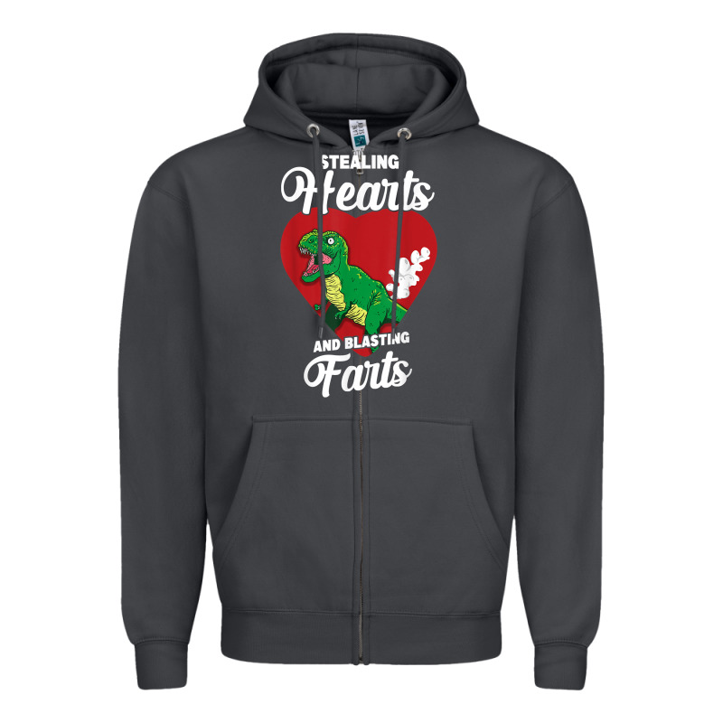 Stealing Hearts And Blasting Farts Valentine's Day T Shirt Zipper Hoodie by linhVisuals | Teevron