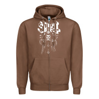 Chestnut GHOST Zipper Hoodie - linhVisuals