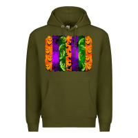 Army Green halloween brushstroke Premium Hoodie - Jasminsmagicworld